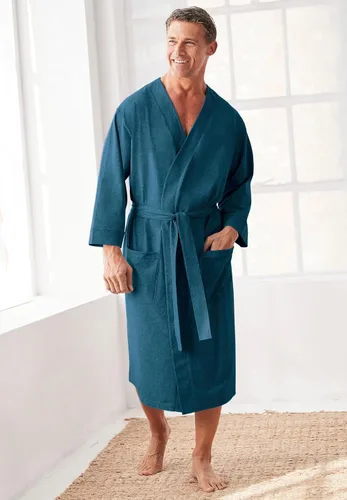 Vista 3 de KingSize Bata de jersey de algodón grande y alta para hombre