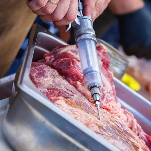 Vista 2 de Inyector de carne SpitJack Magnum BBQ Marinade, fabricado en EE. UU., 2 agujas, MJ102 Premium marinade injector for BBQ cooks and competition
