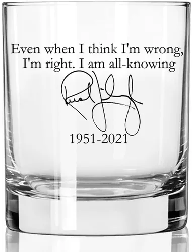 Vista 2 de Patriots Cave Rush Limbaugh - Even When I Think I'm Wrong I'm Right Vaso de whisky antiguo de 11 onzas Vaso de mezcla de cóctel Lowball