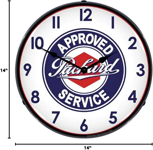 Vista 4 de Packard Service - Reloj de pared iluminado