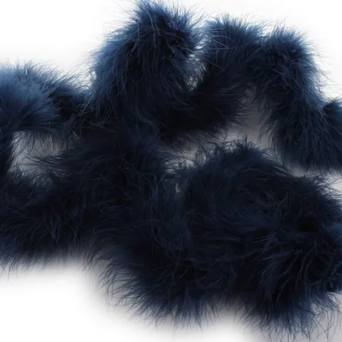 Vista 11 de HairBow Center LLC Boa de plumas de marabú flaco - 2 yardas - Negro