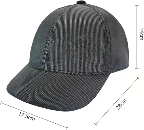 Vista 6 de LIOVODE LED Hat, Baseball Cap Light Up with Fiber Optic 7 Colors Luminous USB Charging Hat Accessories
