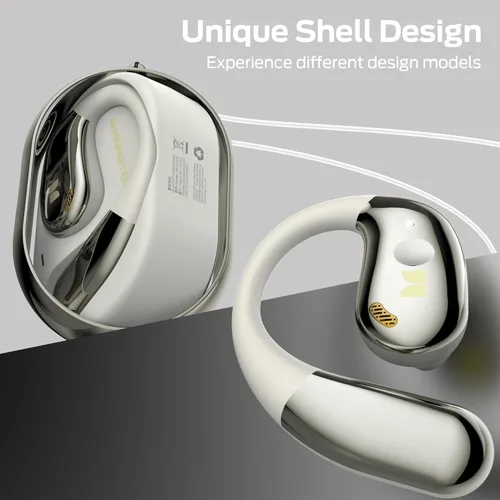 Vista 2 de Monster Open Ear AC360, auricular inalámbrico Bluetooth giratorio, con cordón, Bluetooth 6.0 mejorado, control táctil, batería de larga duración