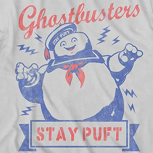 Vista 2 de Ghostbusters Mens Stay Puft Shirt Stay Puft Logo Tee Shirt Graphic T-Shirt