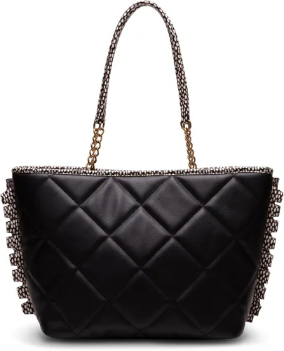 Vista 3 de Betsey Johnson Bull Dog Bow Tote, NegroBlanco, NegroBlanco