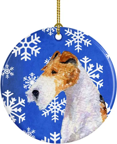Vista 175 de Caroline's Treasures Cavalier Spaniel - Adorno de cerámica para colgar en el árbol de Navidad, para el hogar, Navidad, fiestas, regalo, 3 pulgadas