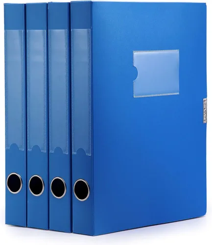 Vista 9 de HUA JIE Cajas de almacenamiento A4 de plástico con tapa, organizador de carpetas de archivos, caja de archivos para oficina, papel tamaño carta
