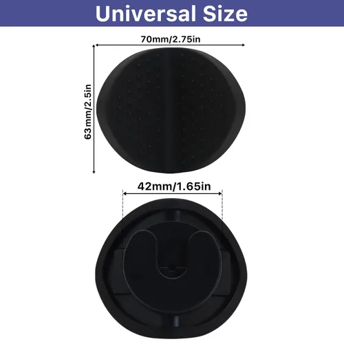 Vista 4 de Kit de adaptador de barandilla para puerta de perro montada a presión Negro
