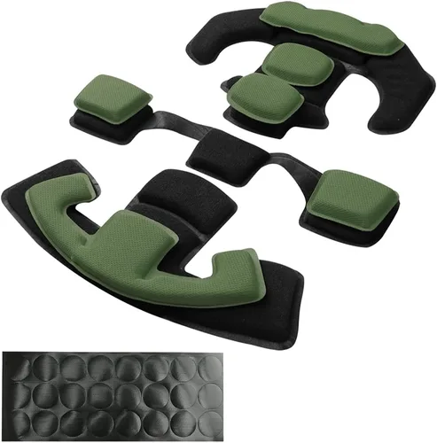 Vista 17 de Almohadillas tácticas para casco - Insertos universales de recambio de espuma de memoria interna para cascos ACH, MICH, EXF