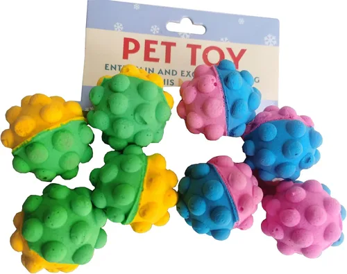 Vista 9 de Pelotas de golf para gatos para juguetes de gatitos de interior, pelotas de fútbol interactivas de espuma de esponja (azul)