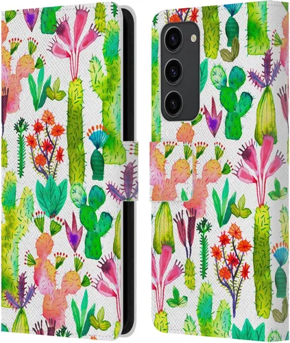 Vista 155 de Head Case Designs Officially Licensed Ninola Brushstrokes Black Summer Patterns Leather Wallet Case Compatible with Samsung Galaxy A07 4G