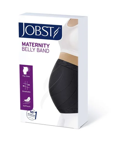 Vista 3 de JOBST Banda para el vientre de maternidad color negro mediano