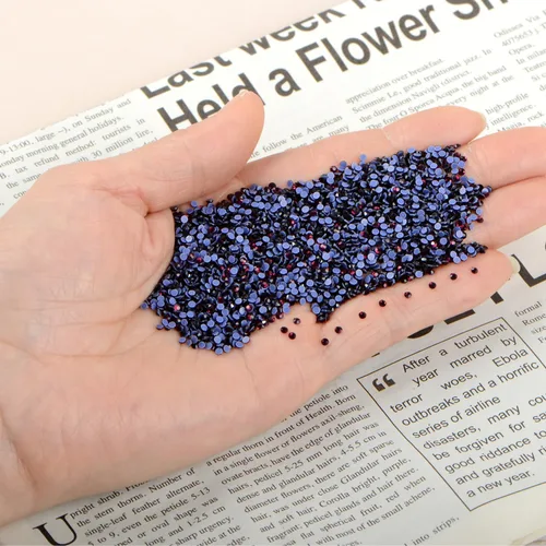 Vista 4 de LPBeads 10000 unidades de diamantes termoadhesivos SS6 amatista con parte trasera plana, gemas de diamantes de imitación de cristal redondas