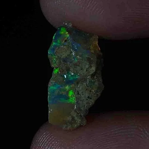 Vista 2 de Cristales de ópalo crudo, ópalo natural genuino de grado AA 02.95 cajas, cristales Reiki y piedras curativas SK15-35