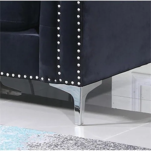 Vista 7 de Glory Furniture Sofá de dos plazas Pompano Velvet en negro