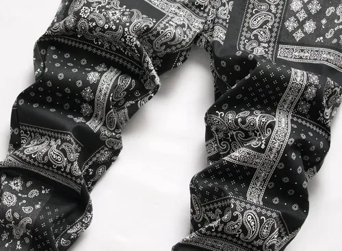 Vista 3 de Enrica Pantalones vaqueros estampados casuales para hombre