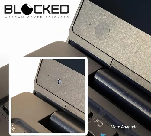 Vista 3 de BLOCKED Calcomanías de vinilo originales para cámara web Cubiertas de privacidad reutilizables y apilables para todos los dispositivos con 95
