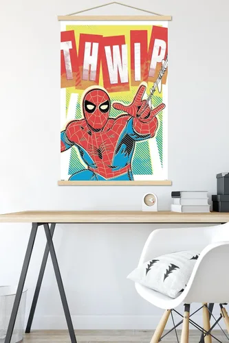 Vista 5 de Trends International Marvel Comics Spider-Man - Póster de pared con marco magnético