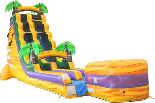 Vista 32 de TentandTable Tobogán acuático inflable para niños y adultos, diversión acuática gigante de grado comercial, incluye soplador de aire eléctrico, 35