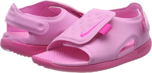 Vista 7 de Nike Sandalias de ajuste de rayos solares para niños pequeños y grandes, NegroBlanco