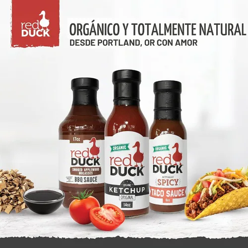 Vista 6 de Red Duck Original - Ketchup orgánico, sin gluten y totalmente natural, 14
