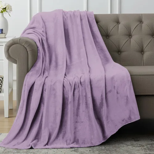 Vista 136 de Utopia Bedding - Manta de vellón de lujo, mullida, antiestática; manta de suave microfibra de 8.8 oz/yd² (300 g/m²) para sofá y cama; tamaño Gris