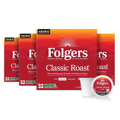 Vista 21 de Folgers Black Silk Coffee, tostado oscuro, cápsulas Keurig K-Cup, 60 unidades 6 cajas (10 unidades), café tostado oscuro, compatible con cafeteras