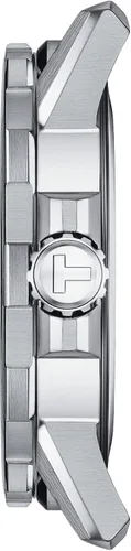 Vista 3 de Tissot Supersport Gent 316L - Reloj de cuarzo con caja de acero inoxidable para hombre, gris, goma, 22 (T1256101708100), Gris, Reloj de cuarzo