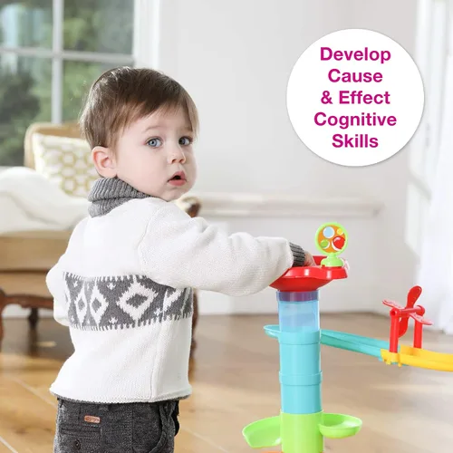 Vista 6 de Edushape Bounce A Marble Racetracks, juego de 30 piezas (809801)