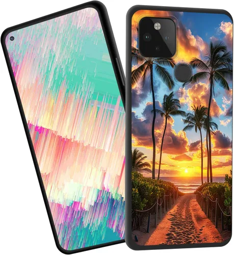 Vista 506 de Funda delgada para Google Pixel 4 XL, funda delgada de silicona de TPU suave a prueba de golpes para Google Pixel 4 XL, astronauta Galaxy
