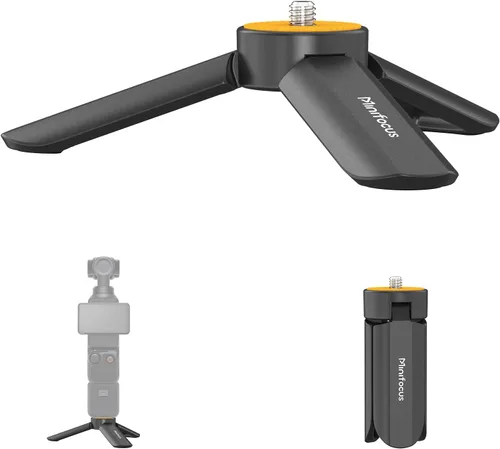 Vista 9 de MINIFOCUS Trípode para cámara, soporte de mesa de escritorio compacto con tornillo de 1/4 pulgadas, soporte de trípode para teléfono estabilizador