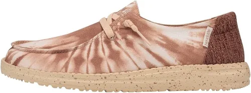Vista 83 de Hey Dude Wendy Chambray - Zapatos para mujer, mocasines con cordones para mujer, cómodos y ligeros Aurora Blanco 2