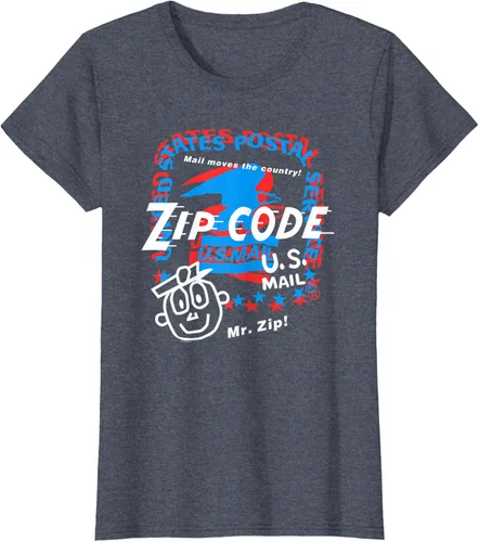 Vista 16 de USPS Camiseta con collage Mr. Zip, Negro, S
