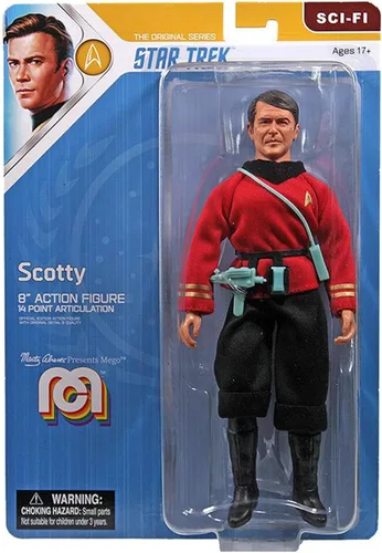 Vista 4 de Mego Scotty Star Trek Figura de acción de 8 pulgadas