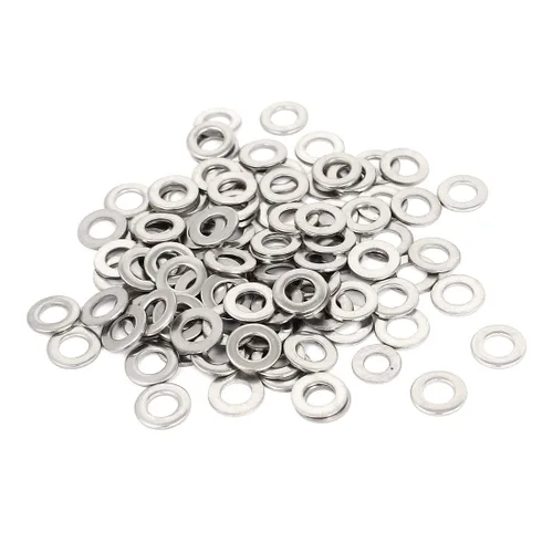Vista 4 de uxcell Arandela plana sellada de acero inoxidable M1.0.236 x 0.012 in para tornillo de perno 100Pcs