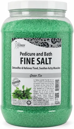 Vista 12 de SPA REDI - Remedio de Inmersión para Pies y Sal Fina de Baño de Pepino y Melón, 3.79 L - Hecho con Sales del Mar Muerto, Aceite de Argán, Aceite