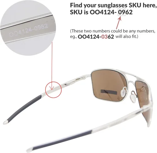 Vista 6 de Walleva - Lentes de repuesto para gafas de sol Oakley Gauge de 8 l