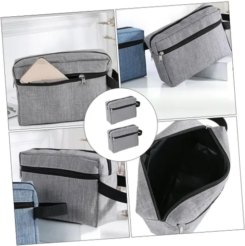Vista 5 de Beavorty Bolsa de almacenamiento para hombre, bolsa de aseo para hombre, bolsa organizadora de maquillaje de viaje, bolsas de viaje para maleta