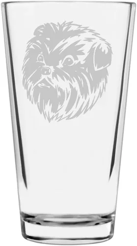 Vista 182 de Podenco Canario - Vaso de pinta de 16 onzas con temática de perro personalizado
