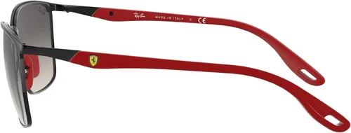 Vista 2 de Ray-Ban Rb3673m Scuderia Ferrari Collection Gafas de sol cuadradas, negro, gris, mate, (Matte BlackGrey Gradient Dark Grey)