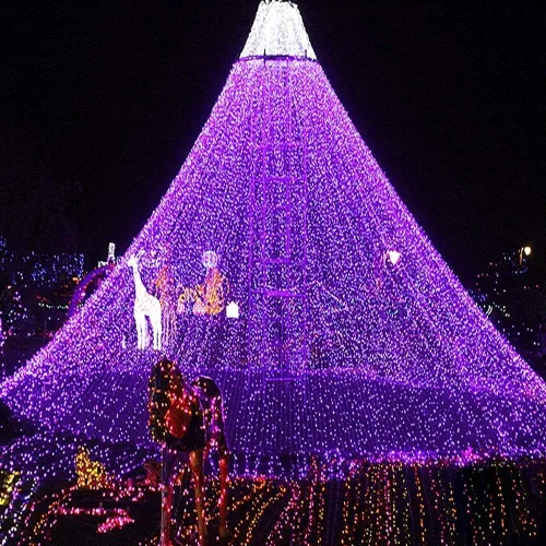 Vista 7 de Guirnalda de luces de 33 pies con 100 luces LED con controlador de modos de memoria, luces extensibles al aire libre para dormitorio, boda, Navidad