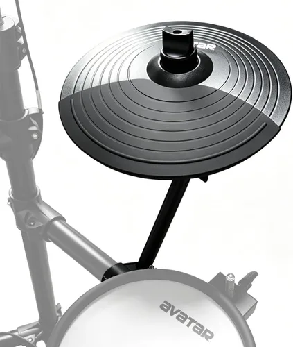 Vista 2 de Juego de platillos electrónicos para expansión de batería eléctrica 10 inch Dual-zone Triggering Cymbal With Choking Function, Arm/Clamp and 6.5ft