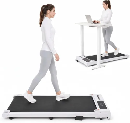 Vista 9 de Cinta de Caminar Portátil con Capacidad de 300 Libras, Cintas de Correr Portátiles para Casa y Oficina, Cinta de Correr Bajo el Escritorio