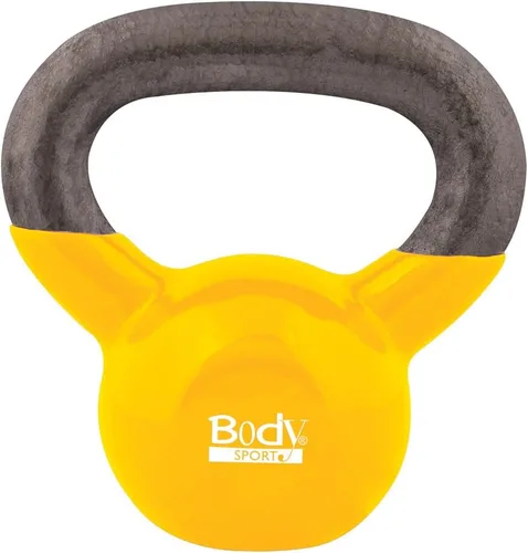 Vista 16 de Body Sport Pesas rusas de hierro con revestimiento de vinilo – Pesa rusa para levantamiento de pesas – Pesa rusa de entrenamiento de fuerza