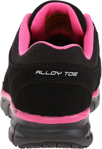 Vista 3 de Skechers Synergy Sandlot - Zapato de trabajo para mujer con agujetas.