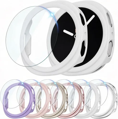 Vista 25 de Rc-Z - Funda protectora de pantalla para Samsung Galaxy Watch 5 4 de 1.575 in (6+6 unidades)