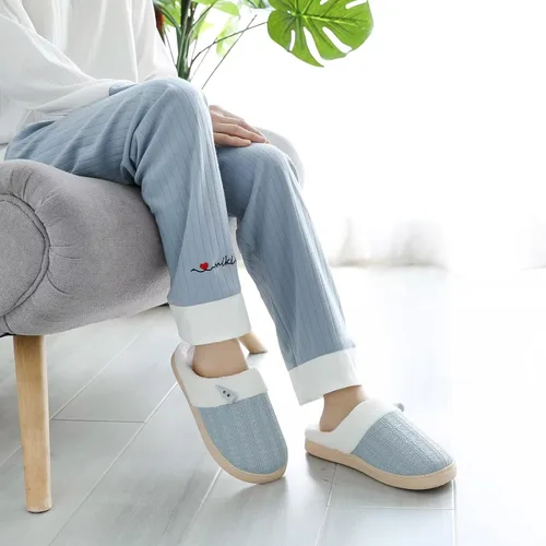 Vista 2 de NineCiFun Pantuflas para mujer, cómodas, ligeras, para casa, sin cordones, de espuma viscoelástica, para dormitorio, para interiores y exteriores