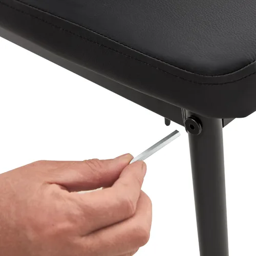 Vista 6 de Yogald - Juego de 4 sillas de comedor modernas con respaldo alto, sillas de comedor de piel sintética con respaldo de rejilla de diamante