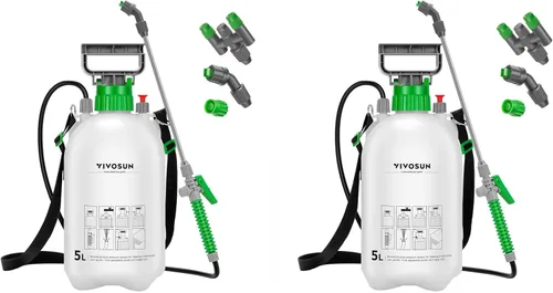 Vista 15 de VIVOSUN Pulverizador de bomba de 1 galón/4L, rociador de agua de jardín para plantas, malezas y cuidado del césped, con 3 boquillas, manguera de 50