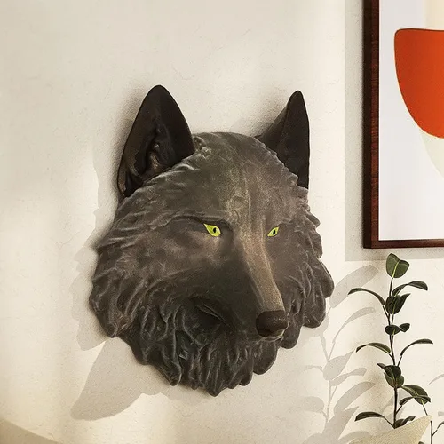 Vista 7 de Moldes de silicona de animales, moldes de resina de cabeza de lobo, moldes de silicona epoxi para bricolaje de resina de escritorio de pared